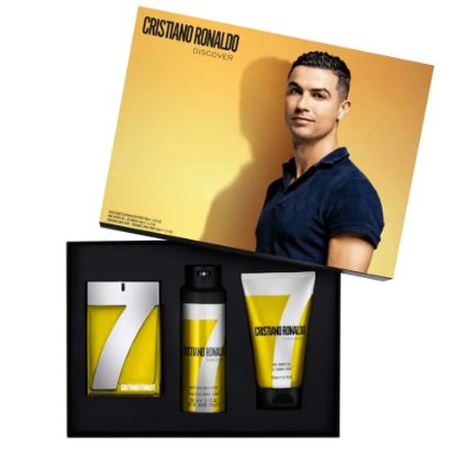 Estuche Cristiano Ronaldo By CR7 Discovery Hombre EDT 3Pz Perfume + Gel De Ducha + Aerosol